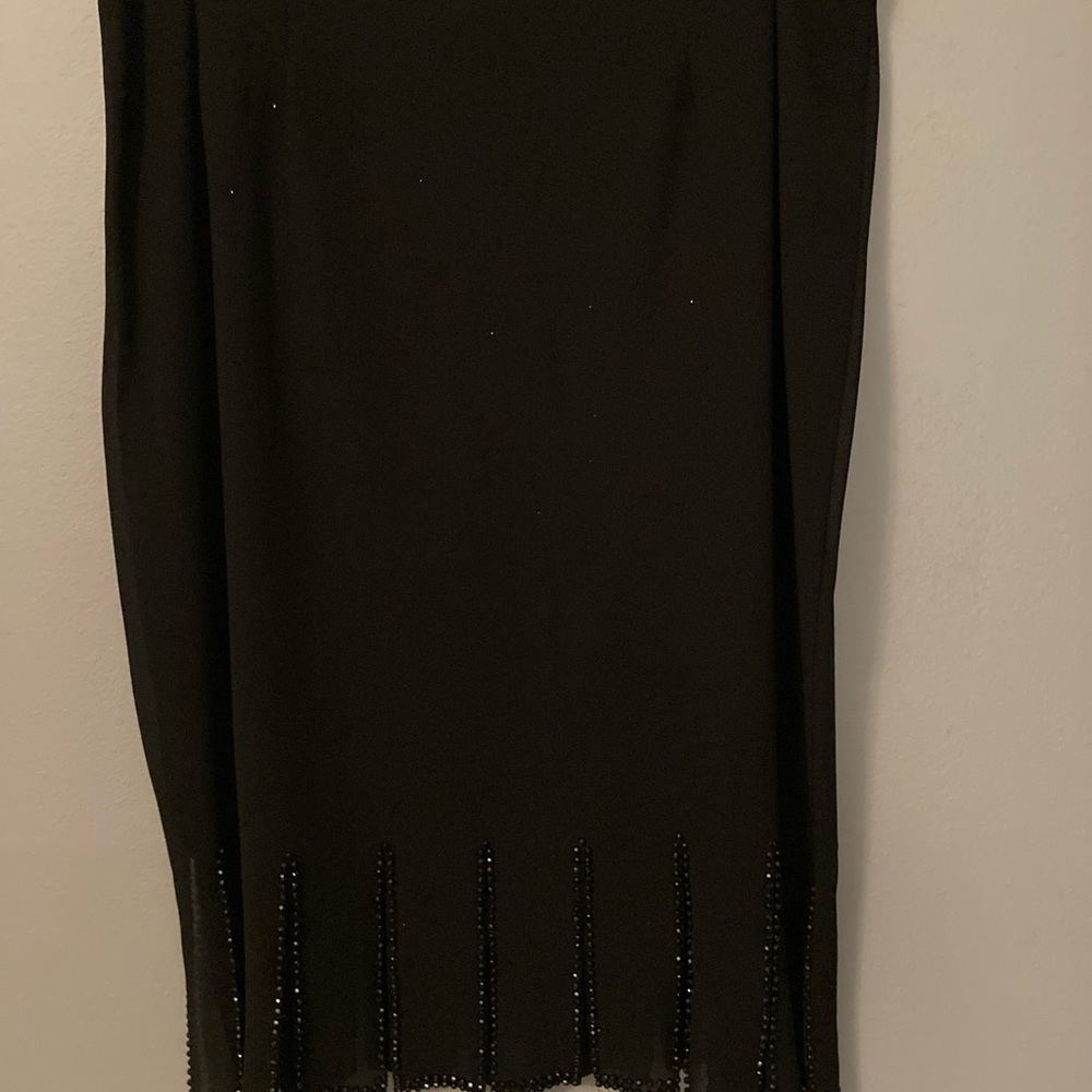MSK black crepe skirt